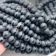 Агат черный матовый №1 10 мм 