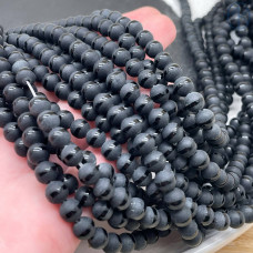 Агат черный матовый №1 6 мм 