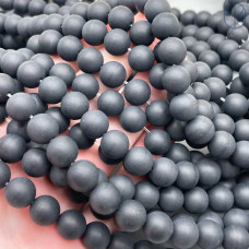 Агат черный матовый 10 мм 