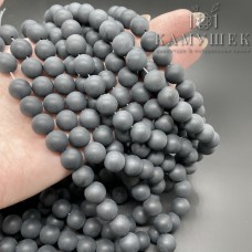 Агат черный матовый 10 мм 