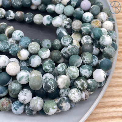 Агат древесный матовый 10 мм