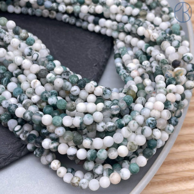 Агат древесный матовый 4 мм