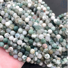 Агат древесный матовый 6 мм