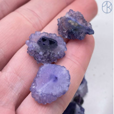 Агат друза фиолетовая (тонированная) ~ 18-25 мм штучно