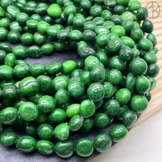 Агат галтовка зеленый (тонированный) ~ 9-14 мм