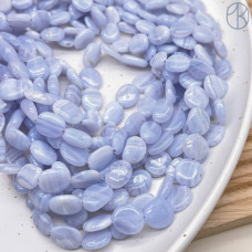 Агат голубой (Сапфирин) галтовка 8-10мм