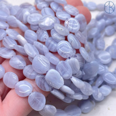 Агат голубой (Сапфирин) галтовка 8-10мм