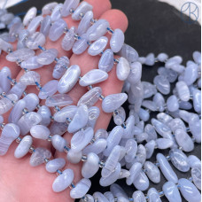 Агат голубой (Сапфирин) сколы ~ 12-16 мм