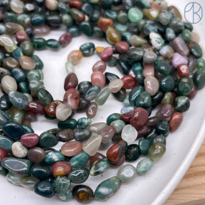 Агат индийский галтовка 6-8 мм