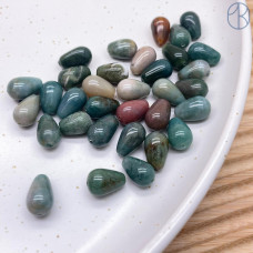 Агат индийский капля ~ 12х9 мм штучно