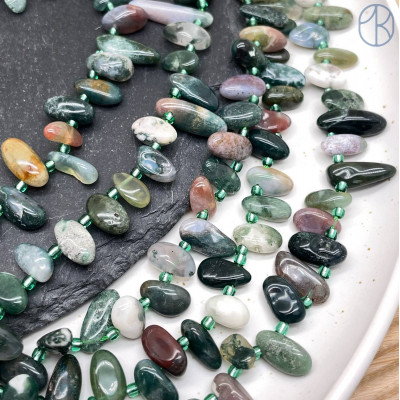 Агат индийский сколы ~ 12-16 мм