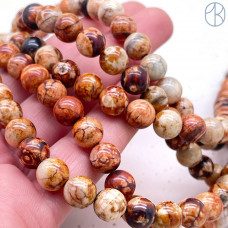 Агат коричневый 8 мм 