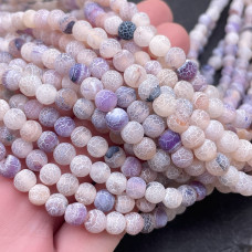 Агат Кракле фиолетовый 6 мм