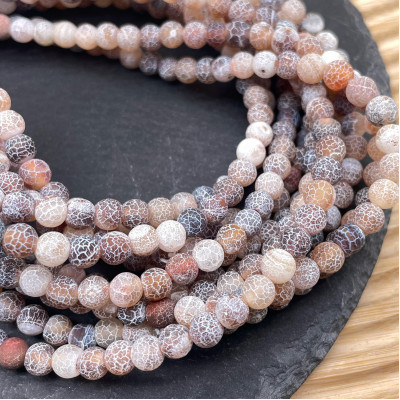 Агат кракле микс №2 6 мм