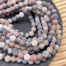 Агат кракле микс №2 8 мм