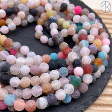 Агат Кракле микс 8 мм