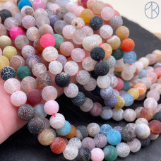 Агат Кракле микс 8 мм