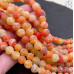 Агат Кракле оранжевый 8 мм