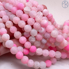 Агат Кракле розовый 10 мм