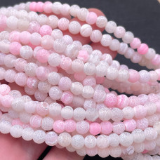 Агат Кракле розовый 6 мм