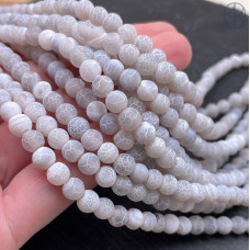 Агат Кракле серый 6 мм