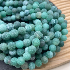 Агат кракле зеленый 10 мм