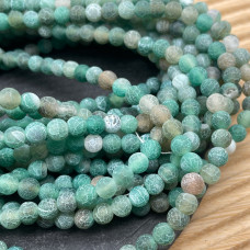 Агат кракле зеленый 6 мм