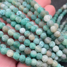 Агат кракле зеленый 6 мм