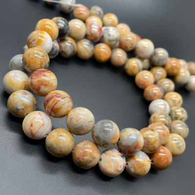 Агат кружевной 12 мм