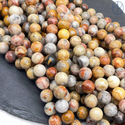 Агат кружевной 12 мм