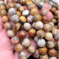 Агат кружевной 12 мм