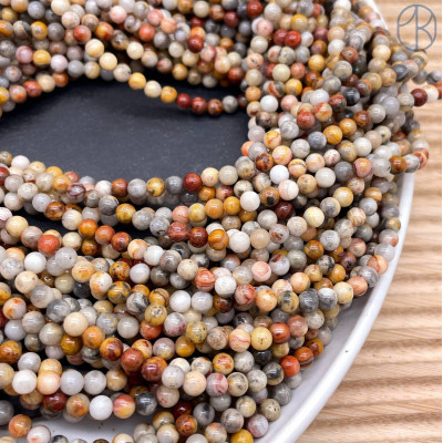 Агат кружевной 4 мм