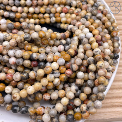 Агат кружевной 6 мм