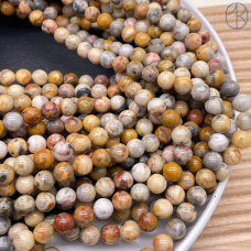 Агат кружевной 8 мм