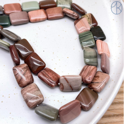 Агат квадрат 16х12 мм