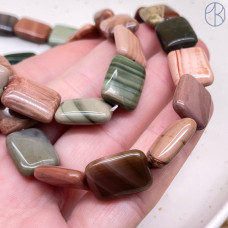 Агат квадрат 16х12 мм