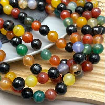 Агат микс 12 мм