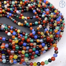 Агат микс 4 мм