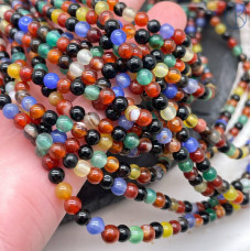 Агат микс 4 мм