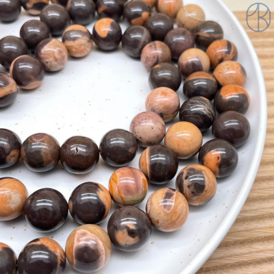 Агат микс коричневый 16 мм 