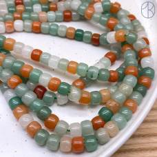 Агат микс рондель 8х6 мм