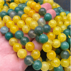 Агат микс (тонированный) №1 10 мм 