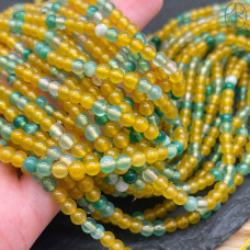 Агат микс (тонированный) №1 4 мм 