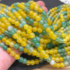 Агат микс (тонированный) №1 6 мм 