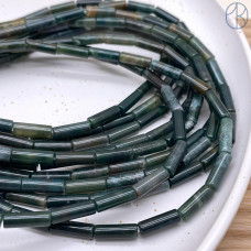 Агат моховой трубочки 13х4 мм