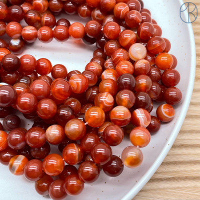 Агат оранжевый 10 мм