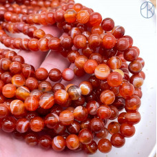 Агат оранжевый 8 мм