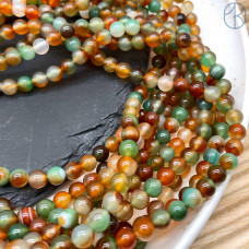 Агат павлиний 6 мм Агат павлиний 6 мм