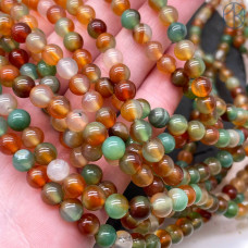 Агат павлиний 6 мм Агат павлиний 6 мм