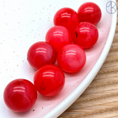 Агат розовый тонированный 18 мм штучно